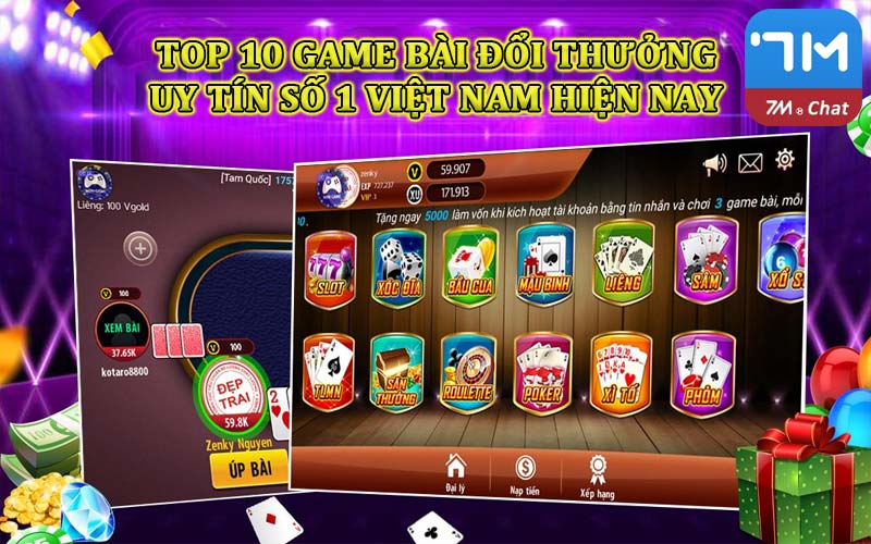 Top 10 game bài đổi thưởng uy tín #1 Việt Nam hiện nay